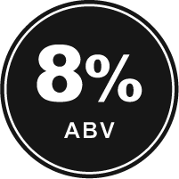 8 percent abv