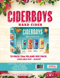 Ciderboys Island Mix Variety Pack Sell Sheet