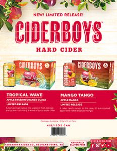 Ciderboys Tropical Wave and Mango Tango Sell Sheet