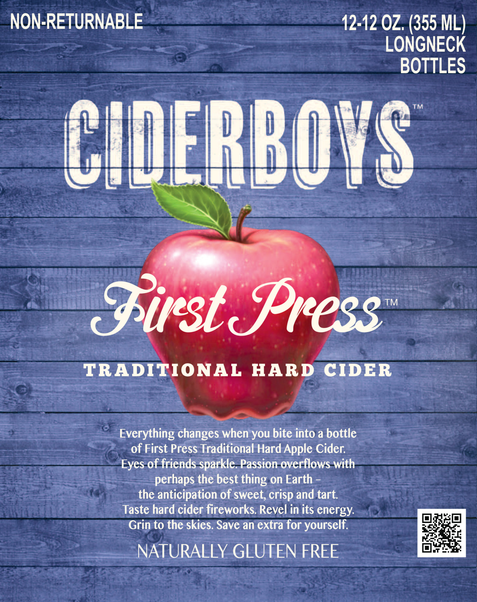 Ciderboys First Press 12 Pack Bottles Side Panel