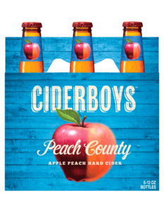 Ciderboys Peach County 6-Pack Bottles Front