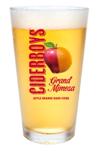 Ciderboys Grand Mimosa Pint Glass