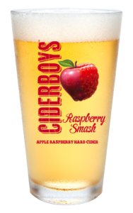 Ciderboys Raspberry Smash Pint Glass