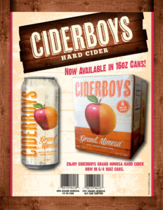 Ciderboys Grand Mimosa 16oz Cans Sell Sheet