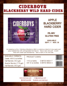 Blackberry Wild Sell Sheet