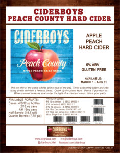 Ciderboys Peach County Sell Sheet