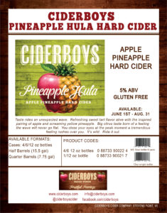 Ciderboys Pineapple Hula Sell Sheet
